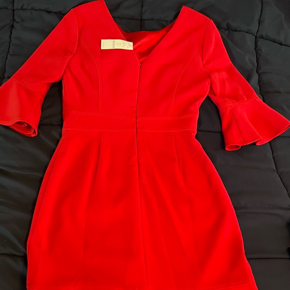 WHBM White House Black Market Aline dress size 0.  Roman Red, beautiful fit!